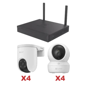 Kit de 8 cámaras Wi-Fi / 3 Megapixel + 1 NVR WIFI 8ch