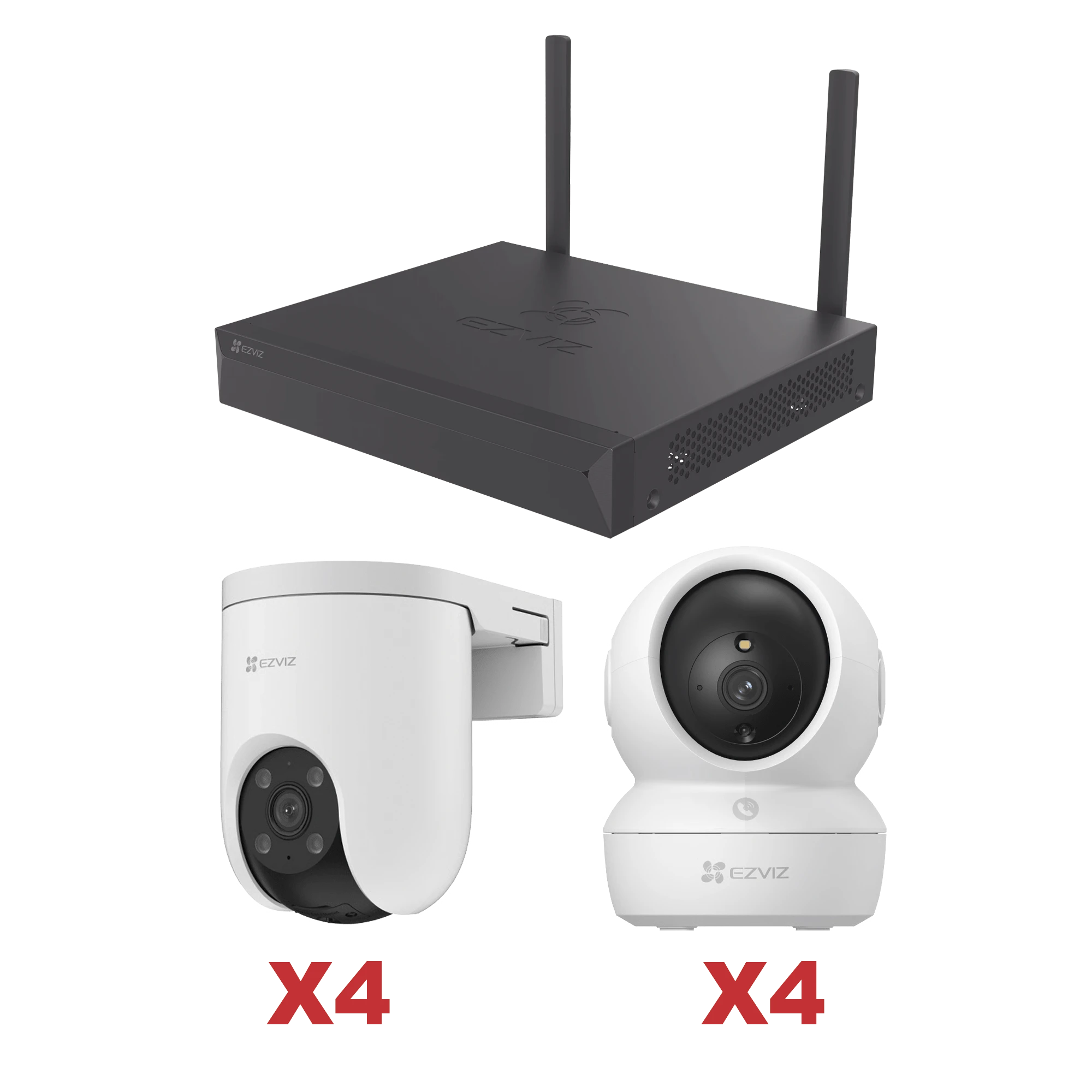 Kit de 8 cámaras Wi-Fi / 3 Megapixel + 1 NVR WIFI 8ch